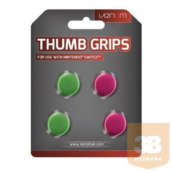 VENOM Nintendo Switch Kiegészítő Thumb Grips Pink és Zöld (4-PACK), VS4917