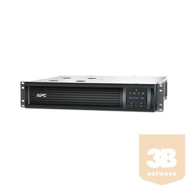 APC szünetmentes tápegység SMT1500RMI2UC (4 IEC13) 1500VA (1000 W) LCD 230V,
LINE-INTERACTIVE szünetmentes tápegység, rack(2U)/torony