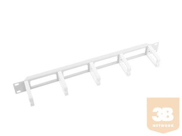 Lanberg kabelrendező 1U B típusú 19'' rack szekrényhez szürke