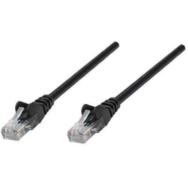 Manhattan Kábel - U/UTP Patch (RJ45 to RJ45, Cat6, 0.5m, Fekete)