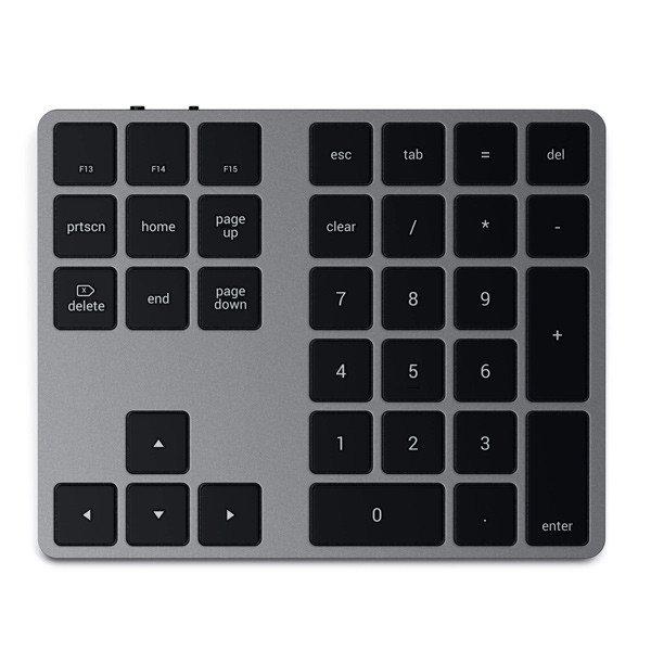 Satechi numerická billentyűzet Bluetooth Extended Keypad Mac számára,
szürke