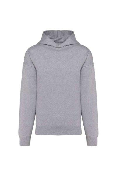 Uniszex laza szabású kapucnis pulóver, Kariban KA4018, Oxford Grey-S
