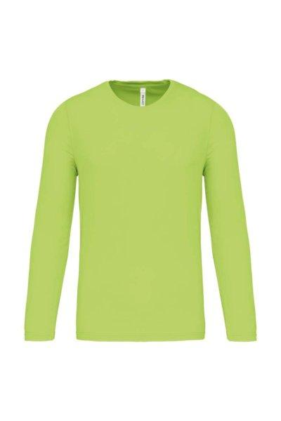 PA443 férfi hosszú ujjú kereknyakú sportpóló Proact, Lime-XL