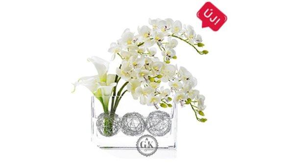 Orchideás Tortaostya – 20 cm, Tortadíszítéshez