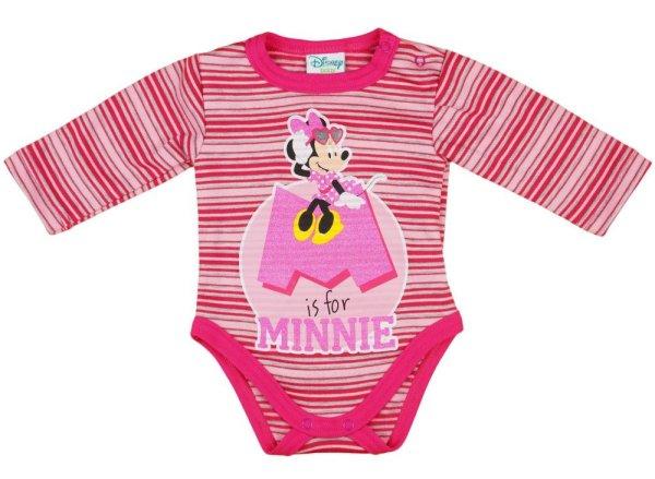Disney Minnie csíkos hosszú ujjú kombidressz glitterrel