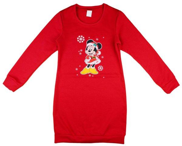 Disney Minnie karácsonyi mintával nyomott női pamut ruha