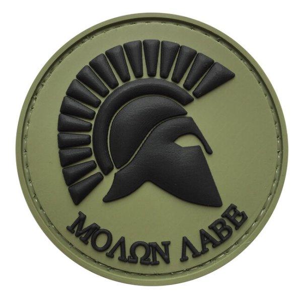 WARAGOD FELVARRÓ Round Molon Labe PVC Patch OD Green and Black