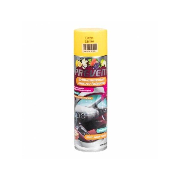 Műszerfalápoló aerosol szilikonmentes 500 ml Prelix Citrom illat