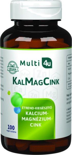 Multi 4u kalcium magnézium cink vegán tabletta 100 db