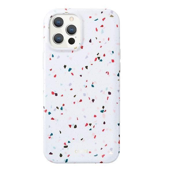 UNIQ Tok Coehl Terrazzo iPhone 12/12 Pro 6,1" fehér tok