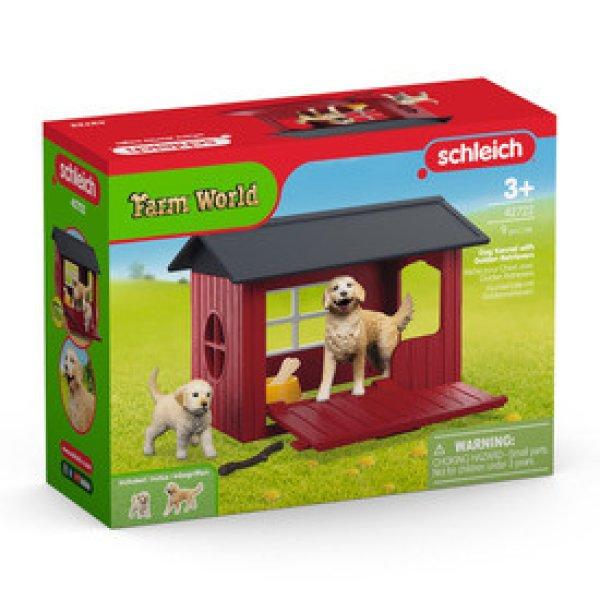 Schleich Kutya Kennel Golden Retrieverekkel