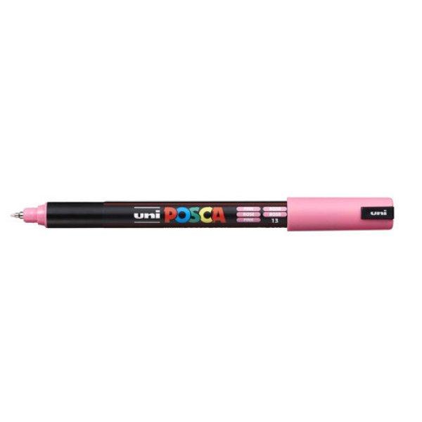 Dekormarker, Uni Posca PC-1M, 0,7-1 mm, kúpos hegy, rózsa