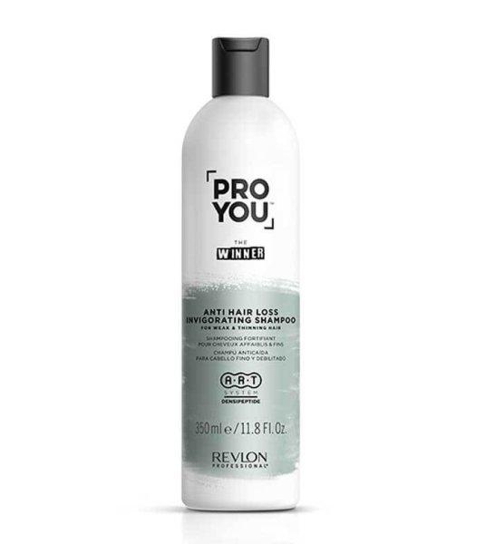 Revlon Professional Pro You The Winner (Anti Hair Loss Invigorating Shampoo)
hajerősítő hajhullás elleni sampon 350 ml