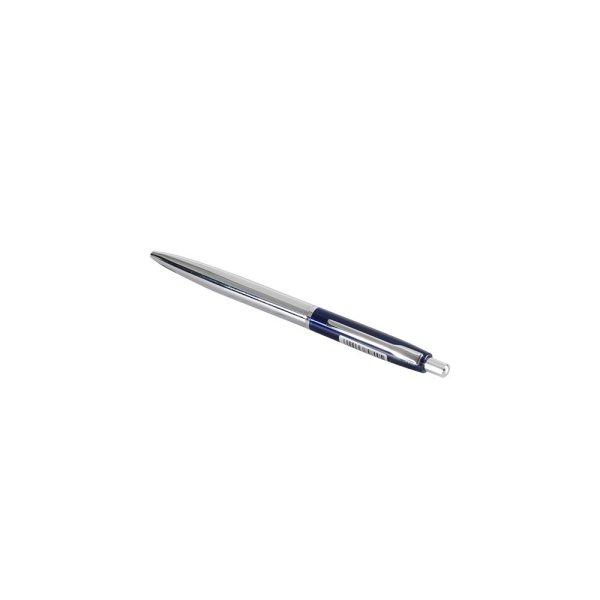 Golyóstoll 0,8mm, nyomógombos fém test, színes rész WTX Pen, Bluering®
írásszín kék