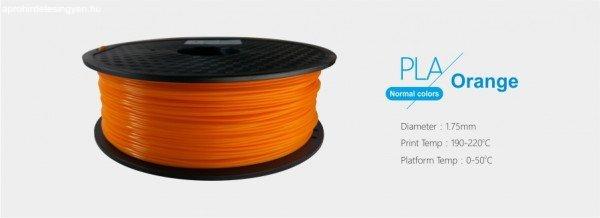 3D FILAMENT 1,75mm PLA Narancssárga /1kg-os tekercs/