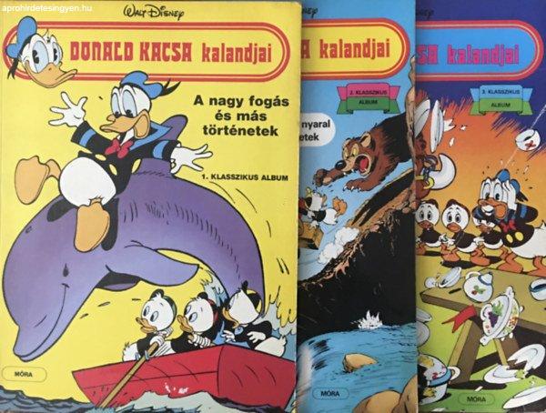 Donald Kacsa kalandjai 1-3. klasszikus album: A nagy fogás és más
történetek, A Donald család nyaral és más történetek, A horoszkóp és
más történetek. - Gergely Erzsébet