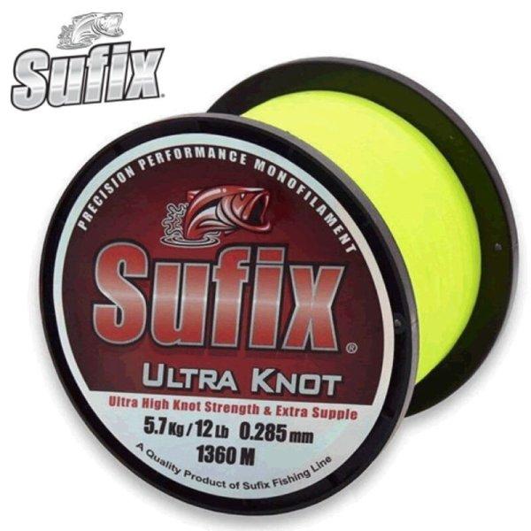 Sufix Ultra Knot Opaque Yellow Monofil Prémium zsinór 0,285mm 5,7kg 1360m