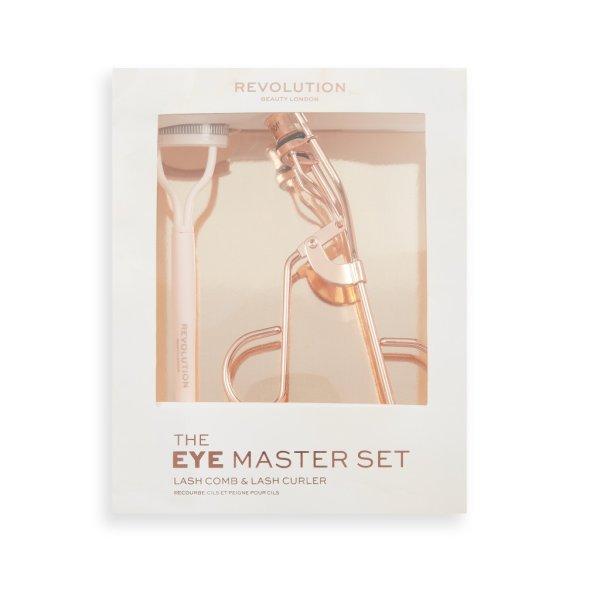 Revolution Szempilla göndörítő szett Eye Master Lash Curler
& Comb Set