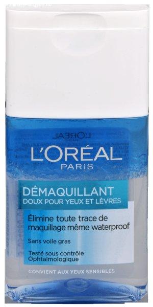 L'Oréal Paris Kétfázisú sminklemosó szemre (Gentle
Make-Up Remover for Eyes & Lips) 125 ml