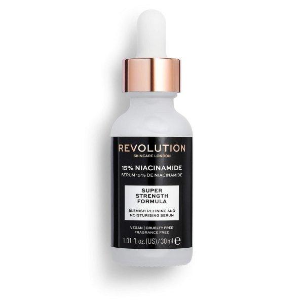 Revolution Skincare Arcápoló szérum Extra 15 % Niacinamide
Scincare (Blemish Refining and Moisturising Serum) 30 ml