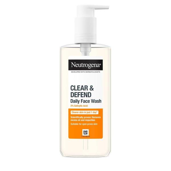 Neutrogena Tisztító gél Clear & Defend (Daily Face Wash) 200 ml