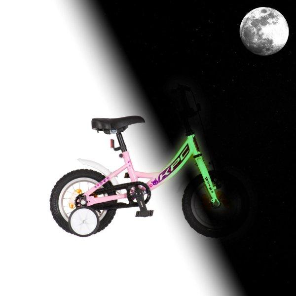 KPC FluoBike Kitty cicás VILÁGÍTÓS 12 rózsaszín fluoreszkáló gyermek
kerékpár