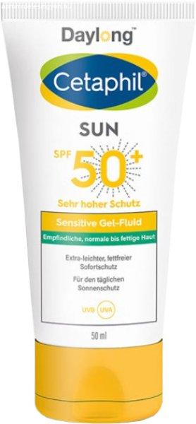 Daylong Fényvédő zselés fluid érzékeny és
zsíros bőrre SPF 50+ Cetaphil Sun (Sensitive Gel-Fluid) 50 ml