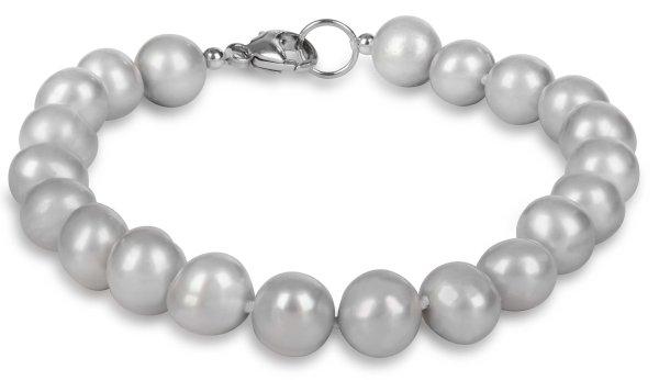 JwL Luxury Pearls Szürke igazgyöngyökből készült
karkötő JL0359