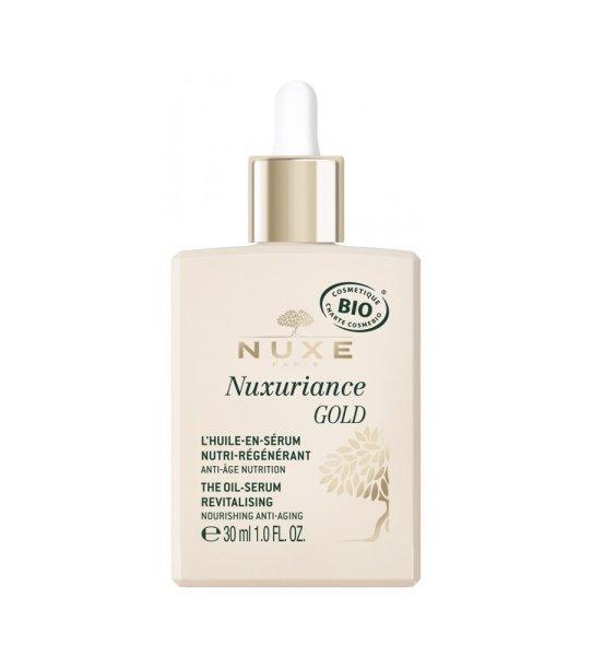 Nuxe Revitalizáló olajos szérum öregedés ellen
Nuxuriance Gold (The Oil Serum Revitalising) 30 ml