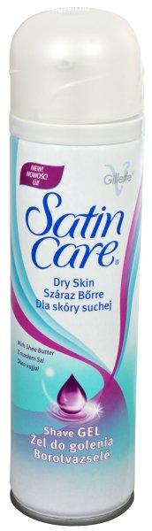 Gillette Borotvazselé sheavajjal száraz bőrre Satin Care (Shave
Gel) 200 ml