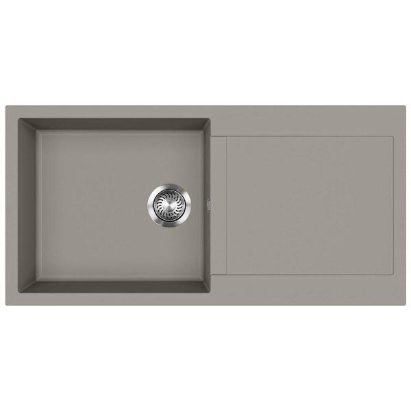 Evido Cubo XL 6S gránit mosogató 1000x500mm platina 442059