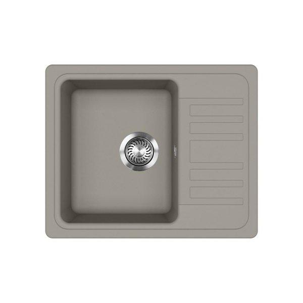 Evido Home 45S Compact gránit mosogató 575x460mm platina 442066