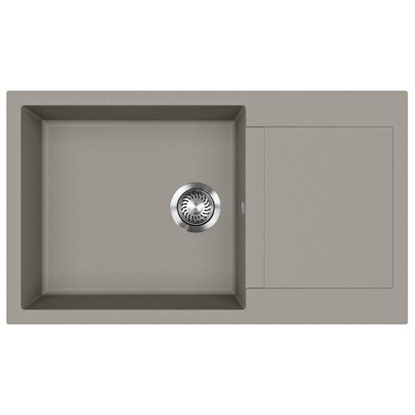 Evido Cubo XL 6S Compact gránit mosogató 860x500mm platina 442060