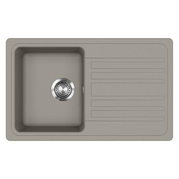 Evido Home 45S gránit mosogató 765x460mm platina 442065