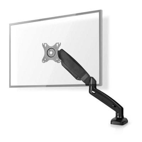 NEDIS MMSISGS110BK 2 in 1 asztali monitor és notebook tartó állvány, maximum
8 kg, forgatható és dönthető, acél, fekete