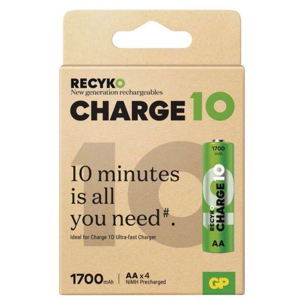 EMOS B24294, GP ReCyko Charge 10 AA Akkumulátor (HR6) 4db