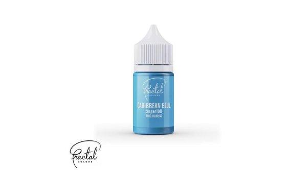 Caribbean blue Fractal SuperiOil olajbázisú ételfesték 30 g