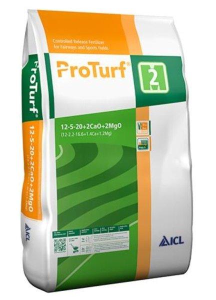 ProTurf 12+05+20+2,2MgO+2,2CaO/2 hónapos/25kg/30g-m2/830m2, gyeptrágya