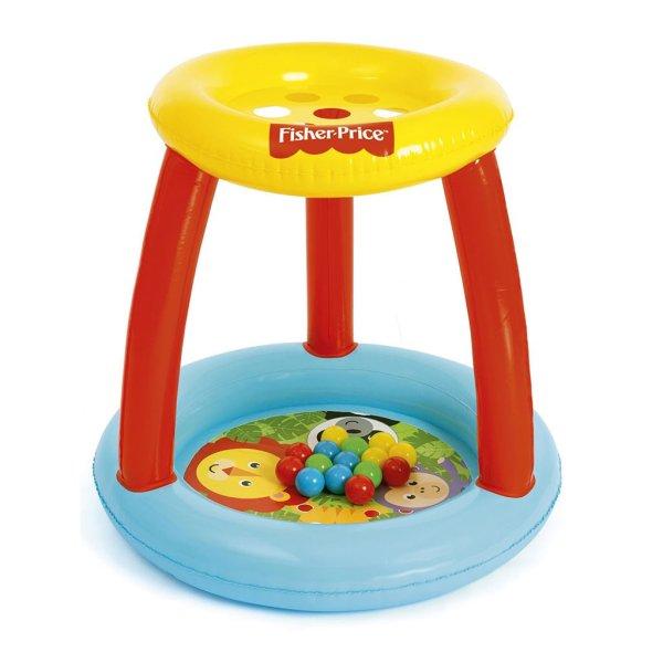 Gyerek felfújható játszóközpont Fisher-Price interaktív lyukakkal a
labdáknak