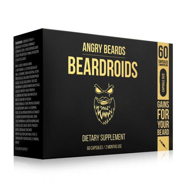 ANGRY BEARDS táplálékkiegészítő Beardroids - Vitaminok a
szakállnövekedéshez 60 db