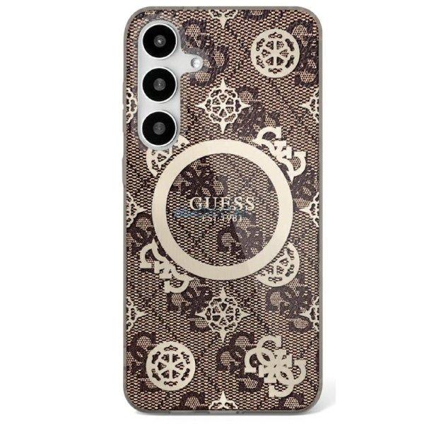 Guess GUHMS25SH4PYEEW IML Peony on 4G Background MagSafe-kompatibilis tok
Samsung Galaxy S25 - barna