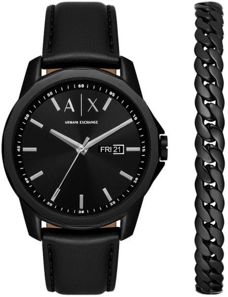 Armani Exchange Leren ajándék szett + karkötő AX7147SET