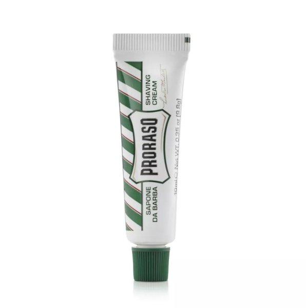 Proraso Utazási frissítő borotvakrém Green Eukalyptus
(Shaving Cream) 10 ml