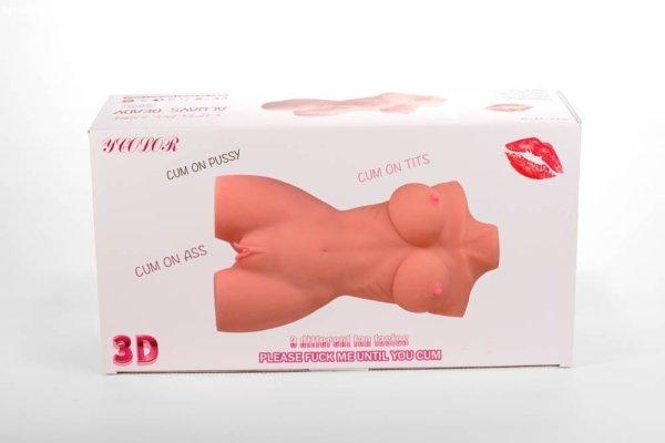  Double Hole 3D Masturbator 