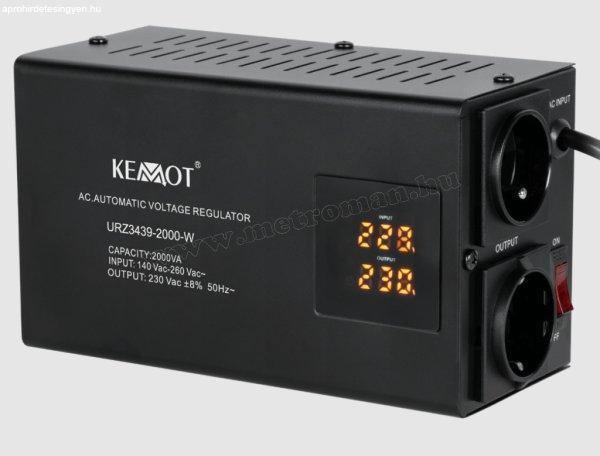 Automata hálózati feszültség stabilizátor 230V Kemot SER-2000W