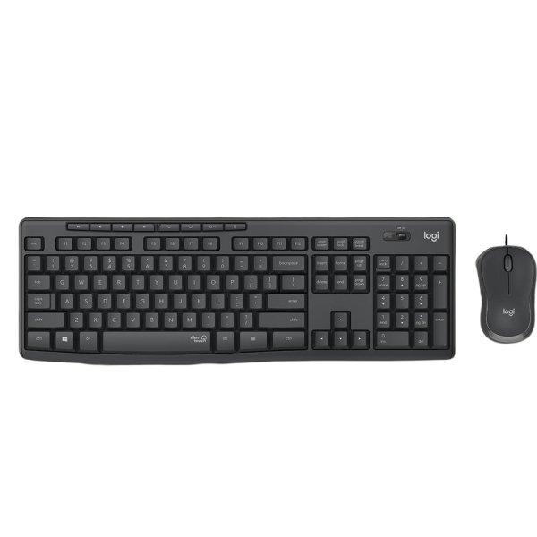 LOGITECH MK295 SILENT vezeték nélkülibillentyűzet + egér Fekete