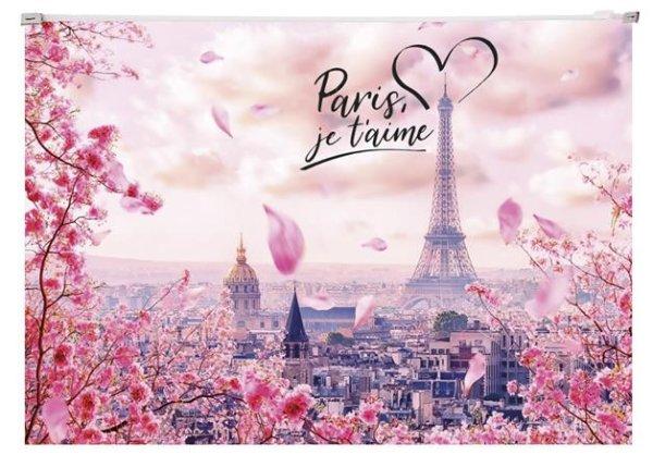 Irattartó tasak, A4, PP, cipzáras, 180 mikron, PANTA PLAST "Take me to
Paris"