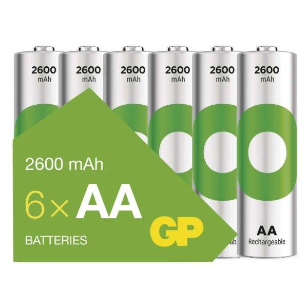 EMOS B2527V, GP ReCyko NiMH Akkumulátor HR6 (AA) 2600mAh 6db