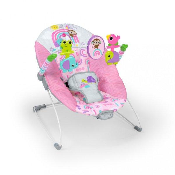 BRIGHT STARTS Rezgő pihenőszék Pink Paradise™ 0hó+9 kg-ig