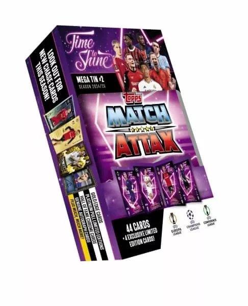 Focikártyák Topps Match Attax TCG 2024/25 UCC Mega Tin 2 lila